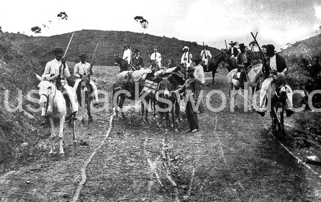 Morro Velho armed guards in the gold troupe to Rio