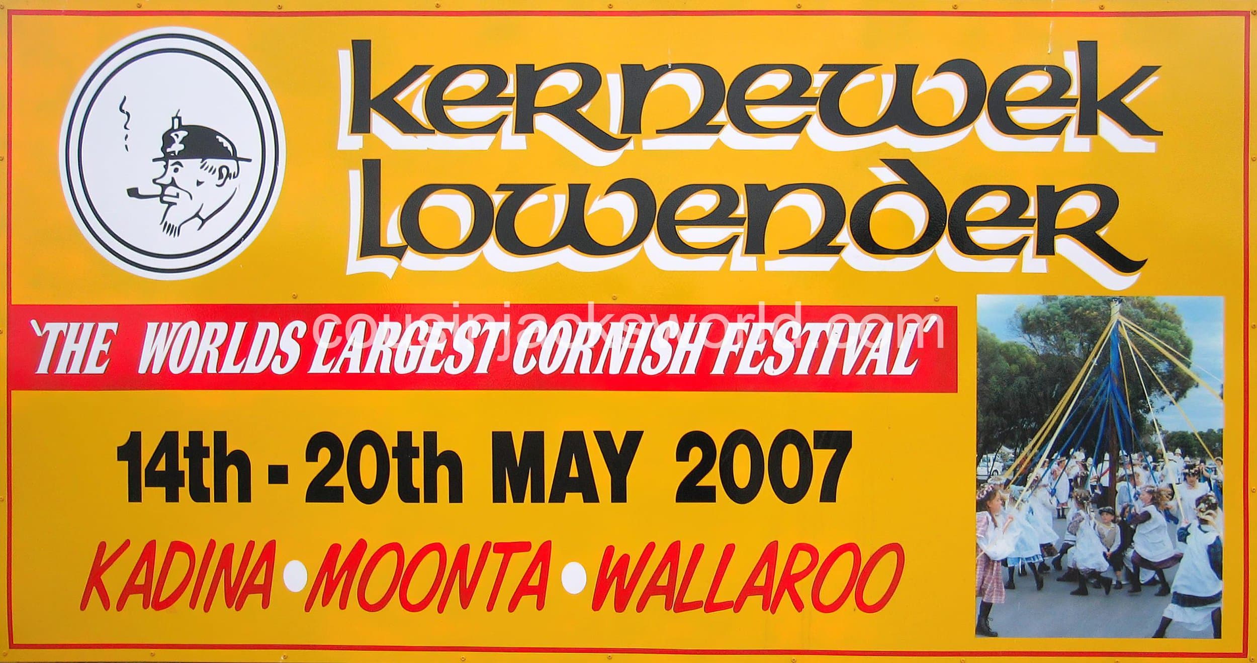 Cornish Lowender festival in South Australia. A legacy of Cornish mining migration