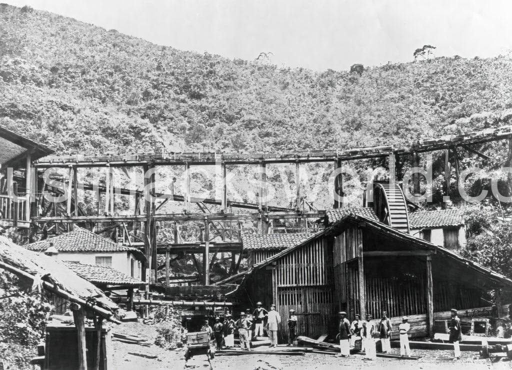 Morro Velho Brazil mine entrance and buildings