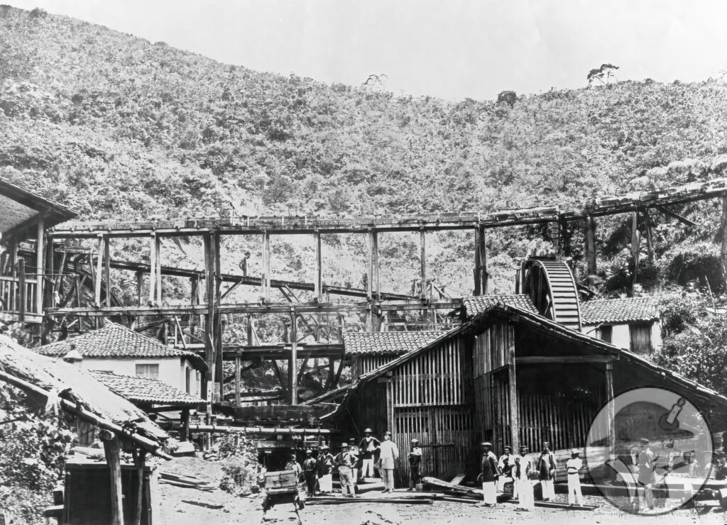 Morro Velho Brazil mine entrance and buildings