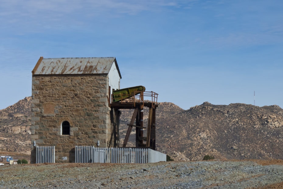 Cornish steam engine, O'Okiep, Namaqualand, south Africa