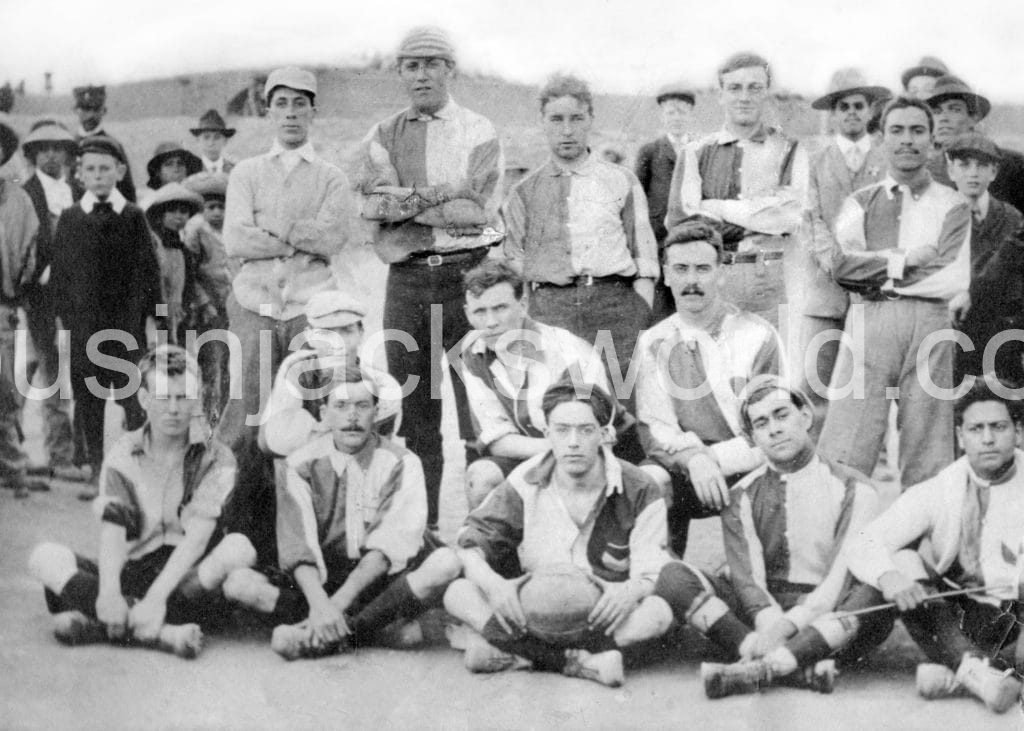 Cornish and Mexican members of the football team, Pachuca c. 1912. The Club de Fútbol Pachuca was founded in 1892 and are known as Los Tuzos (The Gophers).
