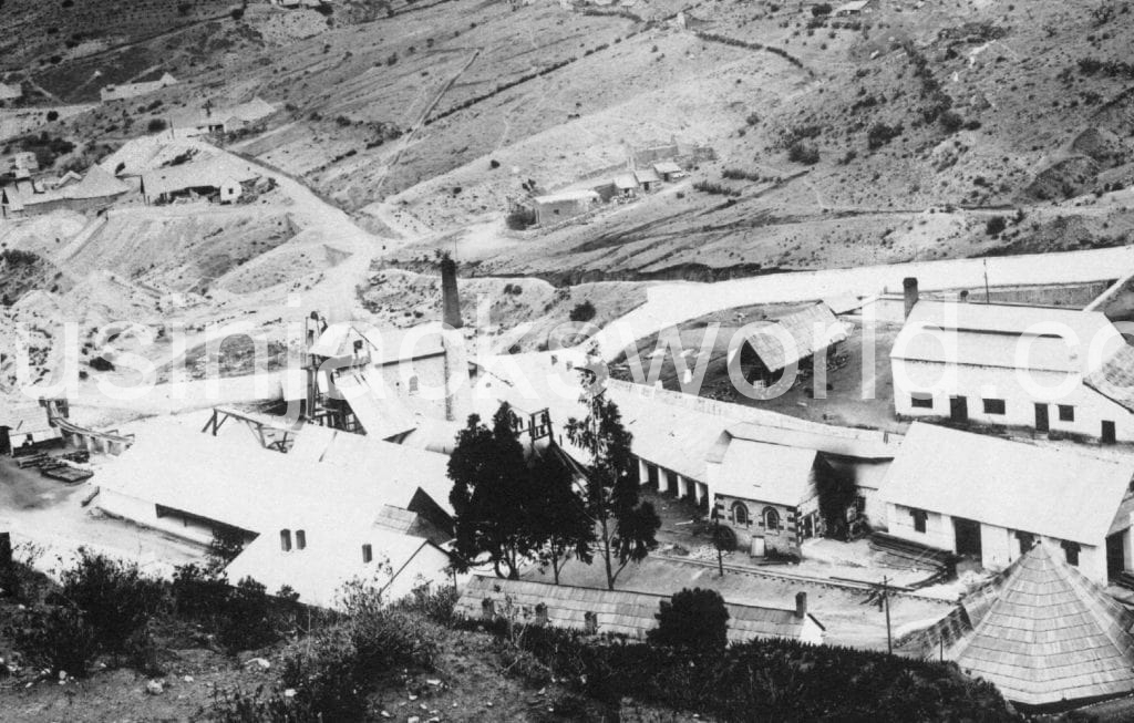 San Juan Shaft with a 50-inch Harvey's of Hayle steam engine, at the Cornish-owned Mina Santa Gertrudis, Mineral de la Reforma