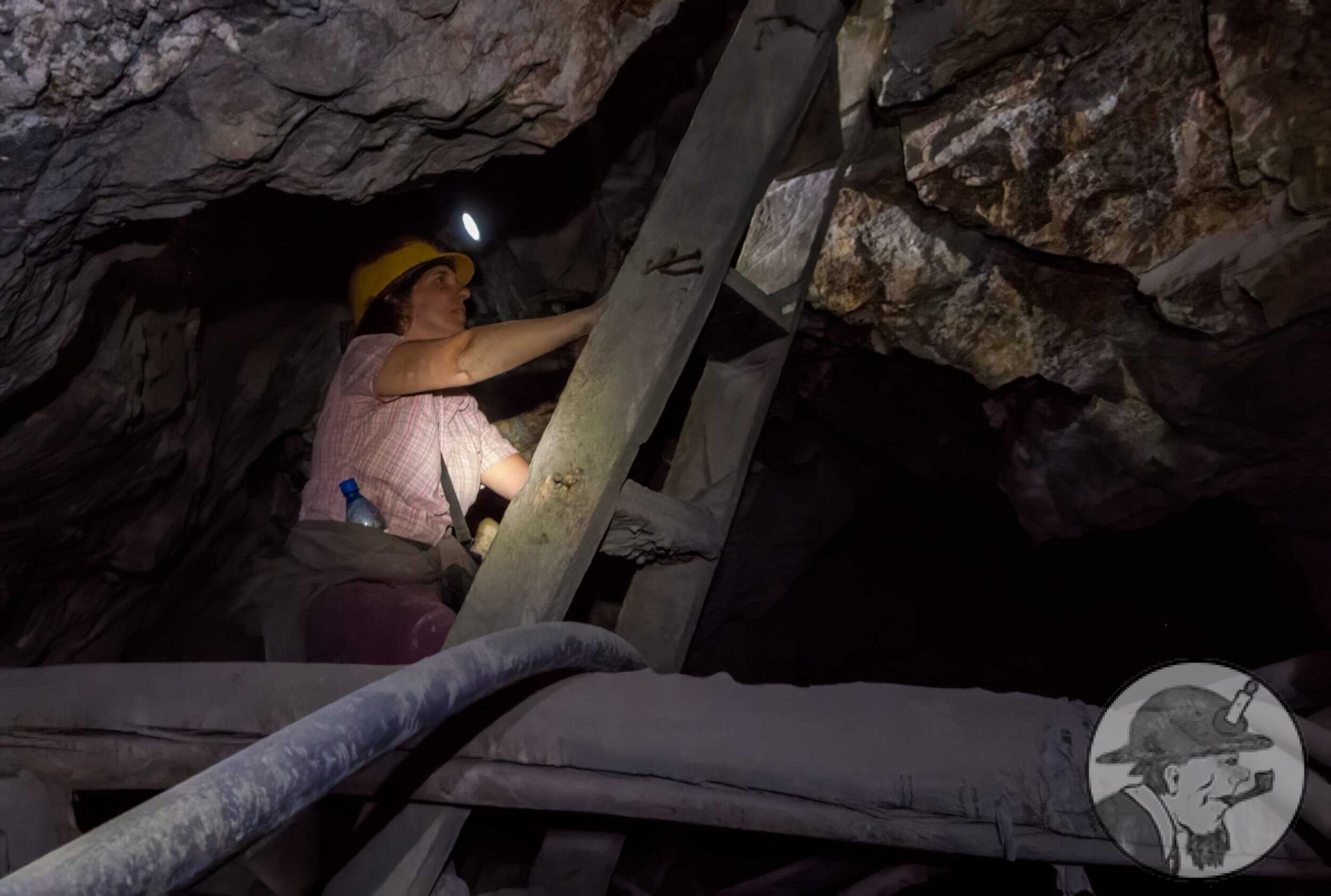 Visiting mine, Potosi, Bolivia