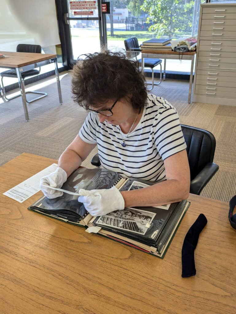 Researching the Probert archive in the University of Austin, Texas