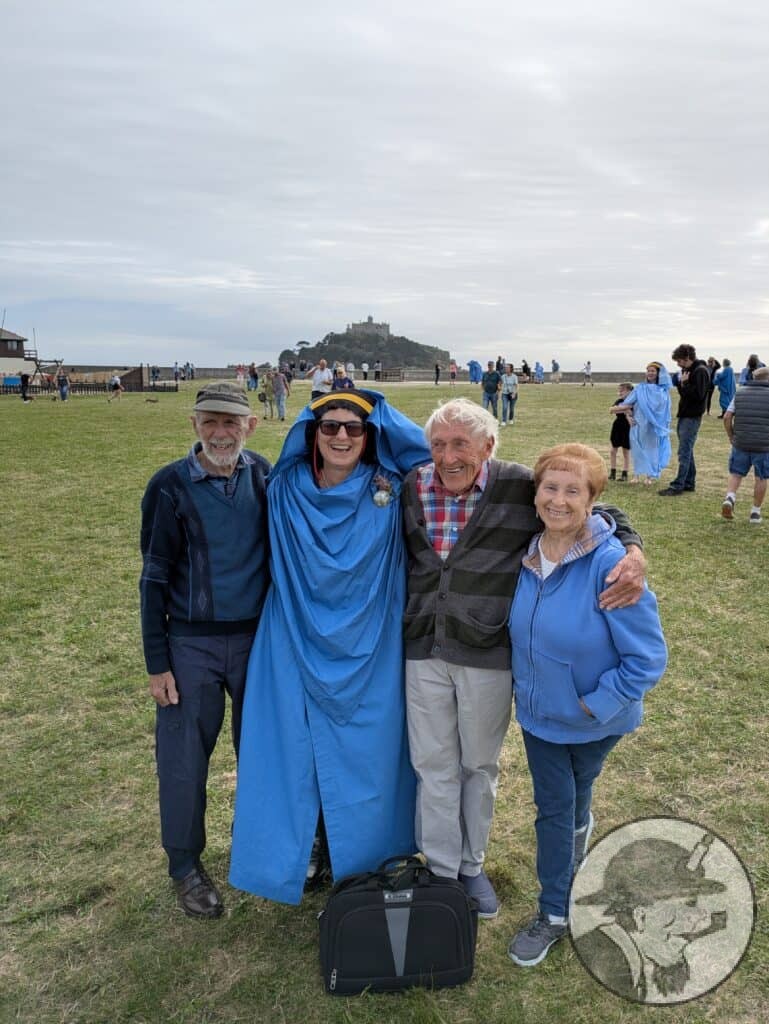 With my mother, Nigel and Geoffrey