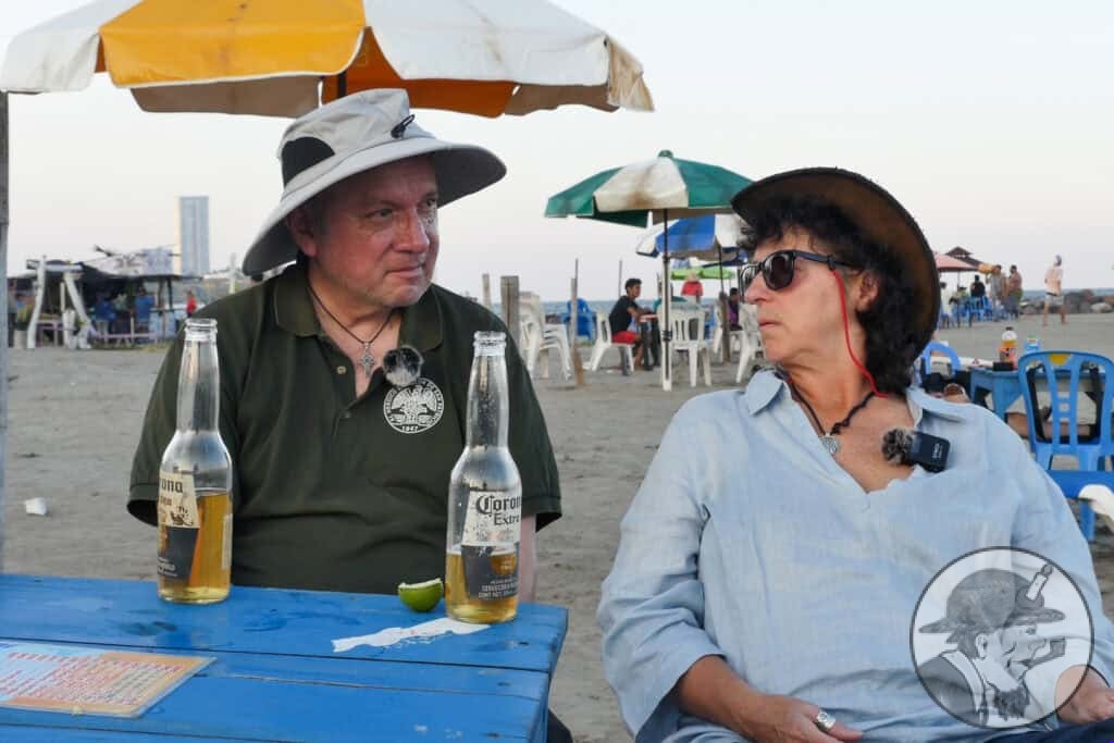 Franz Trejo and I at Mocambo Beach,. Veracruz