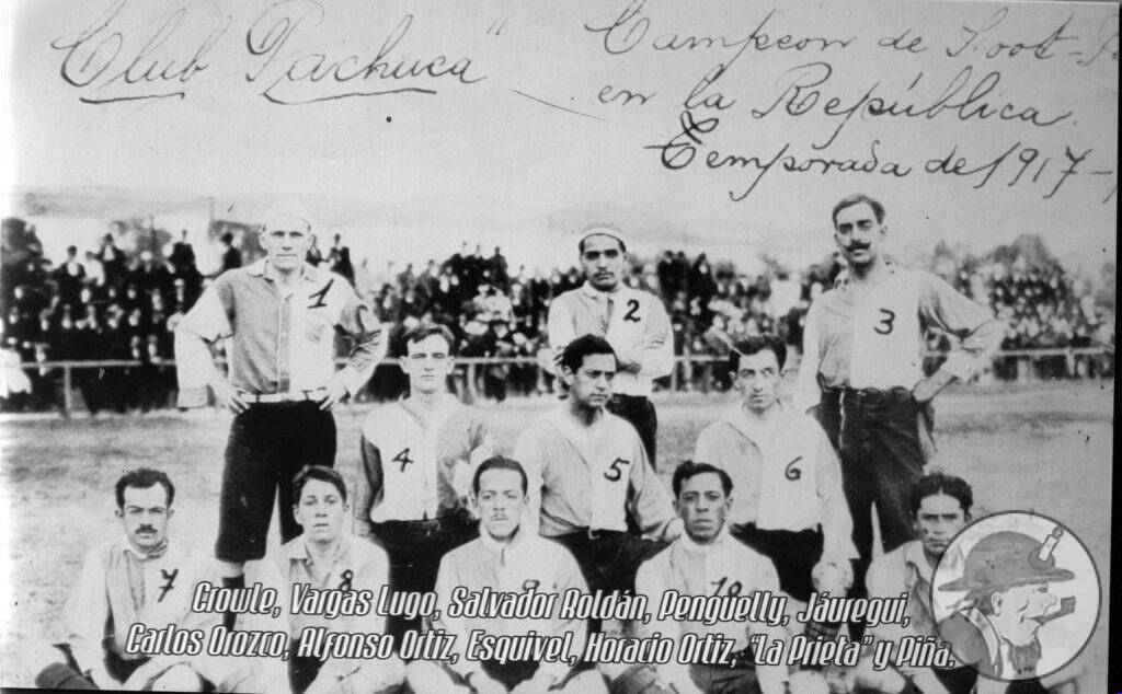 The club in 1917, with Crowle as manager