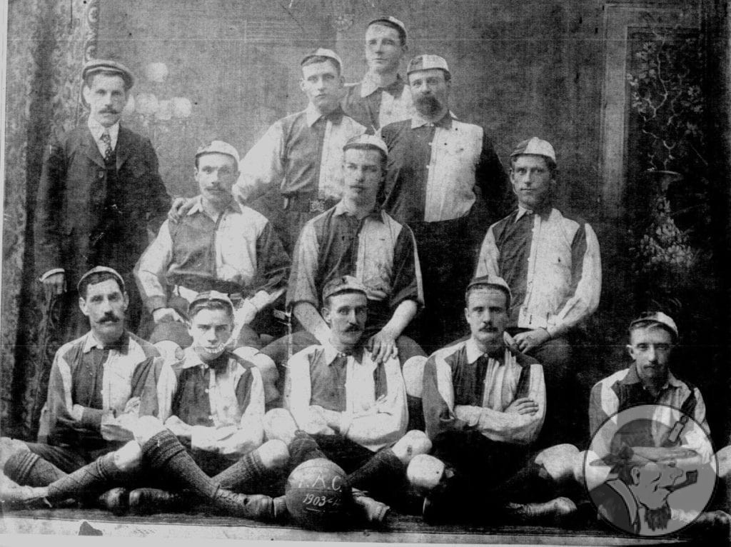 Sharron Schwartz presenting a talk in Redruth Cornish miners and football in Mexico. Pachuca football club 1903