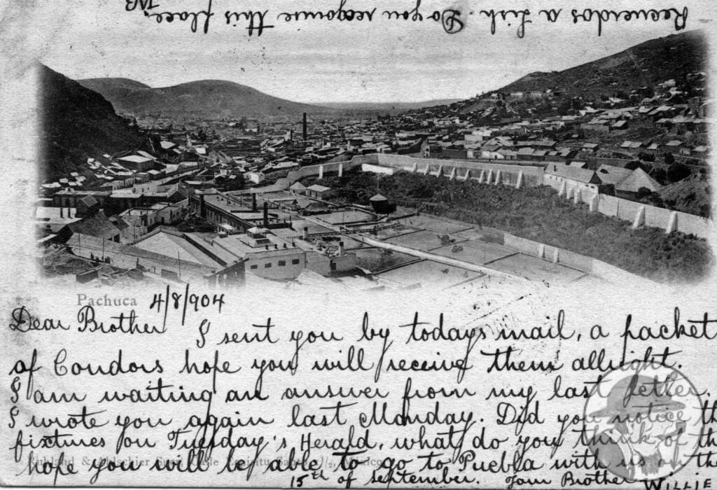 Willie Bawden's 1904 Pachuca postcard to his brother