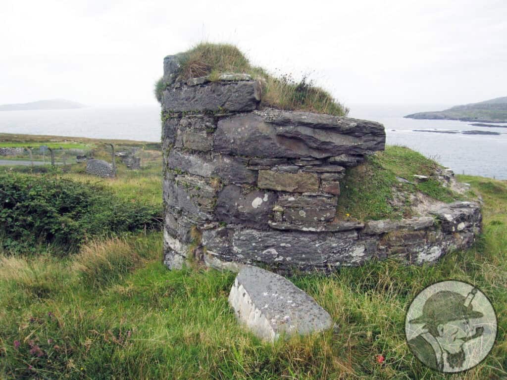 Chimney base at Dooneen Mine, Allihies, County Cork