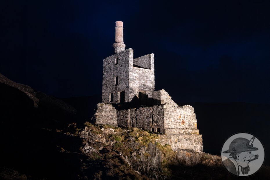 Mountain Mine Allihies, West Cork, Ireland at Night