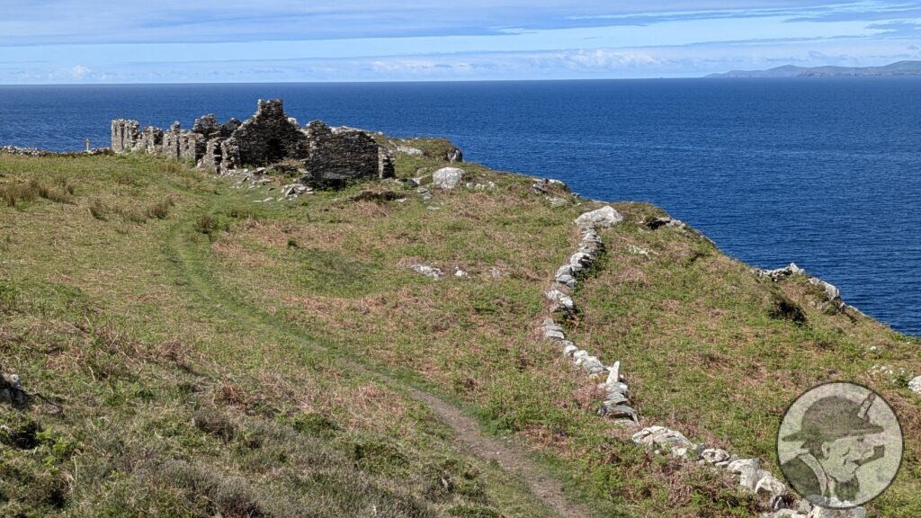 Mineworkers' cottages at Gortavallig Mine, Sheep's Head Peninsula, West Cork