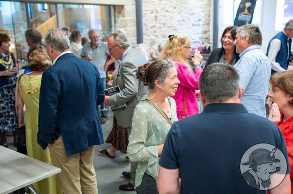 Guests at the launch of the Great Trek of the Transport Party, Kresen Kernow. Bex Chamberlain