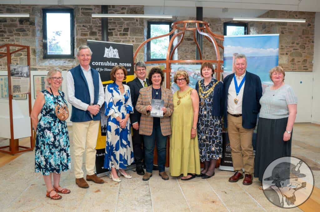 Dignitaries at the book launch, Kresen Kernow. Bex Chamberlain